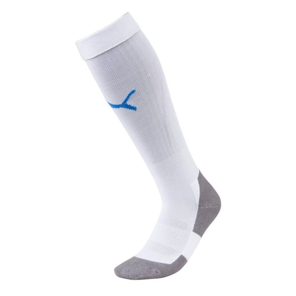 Puma Childrens/Kids Team LIGA Core Football Socks / White/Blue